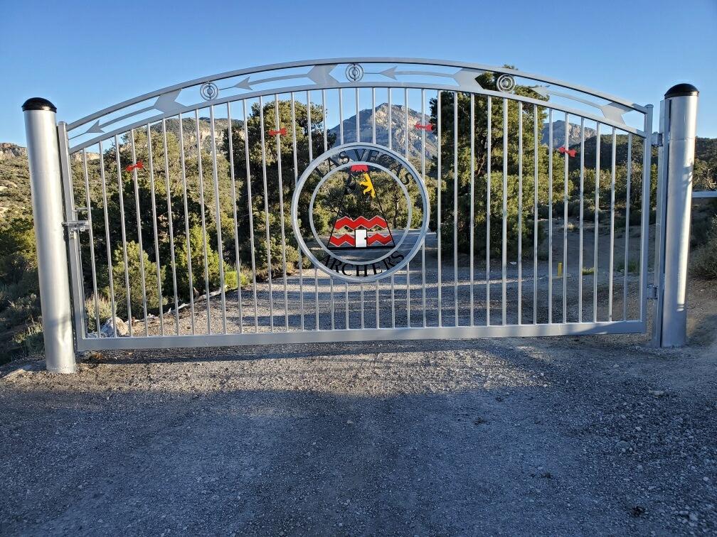 Iron fence installation